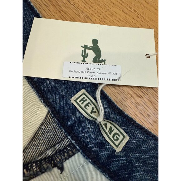 NWT Hey Gang Buckle Back Trouser in Denim - Picture 7 of 7